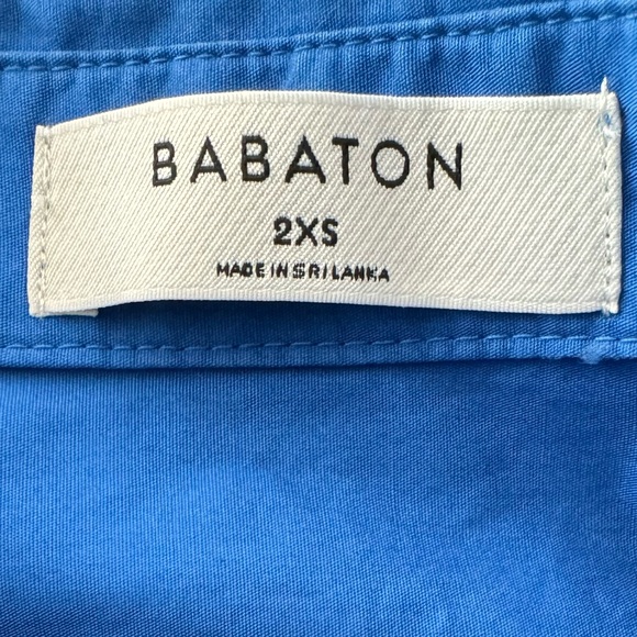 Babaton Cotton‎ Blue Button up Women’s Shirt Size XXS. Long Sleeves with button. - Picture 2 of 5